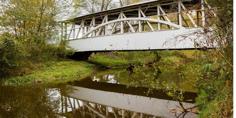 An image of the Raystown Covered Bridge