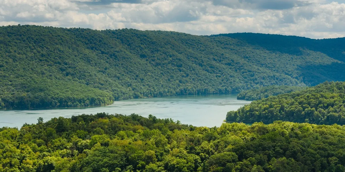 view of Raystown Lake from Hawn's OverlooK