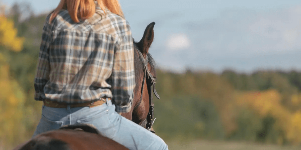 Woman on horseback