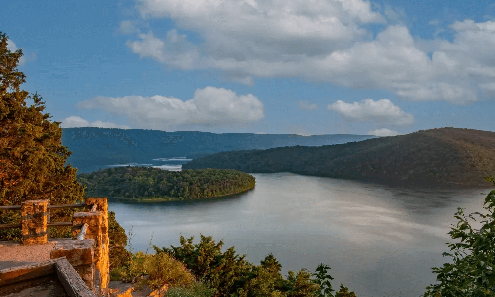 Raystown Dam and Lake shot from Hawn's Overlook by Stephen Crane